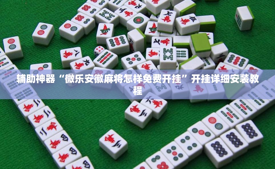 辅助神器“微乐安徽麻将怎样免费开挂”开挂详细安装教程