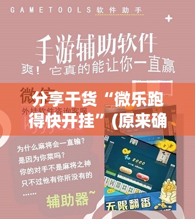 分享干货“微乐跑得快开挂”(原来确实是有插件)