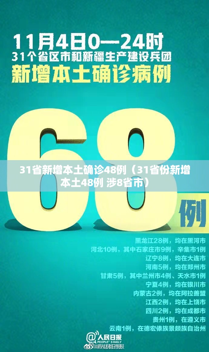 31省新增本土确诊48例（31省份新增本土48例 涉8省市）