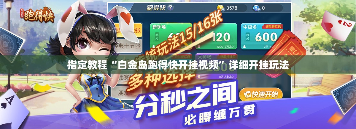 指定教程“白金岛跑得快开挂视频”详细开挂玩法