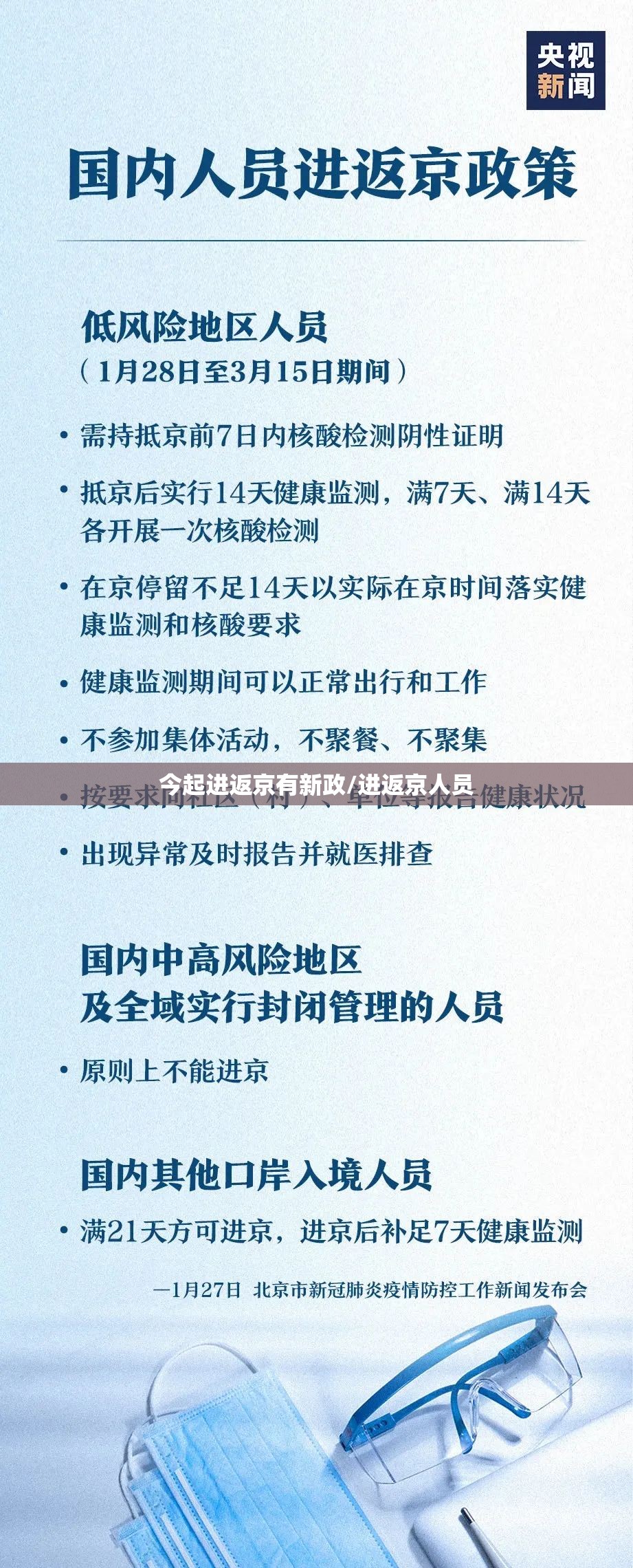 今起进返京有新政/进返京人员