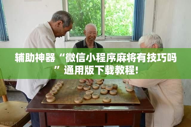 辅助神器“微信小程序麻将有技巧吗”通用版下载教程!