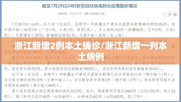 浙江新增2例本土确诊/浙江新增一列本土病例 浙江新增2例本土确诊/浙江新增一列本土病例