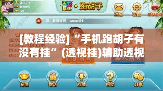 [教程经验]“手机跑胡子有没有挂”(透视挂)辅助透视教程