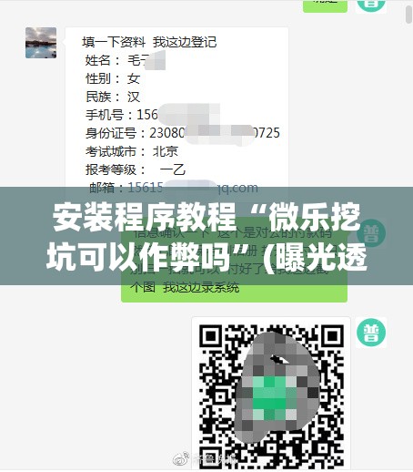 安装程序教程“微乐挖坑可以作弊吗”(曝光透视必备猫腻)