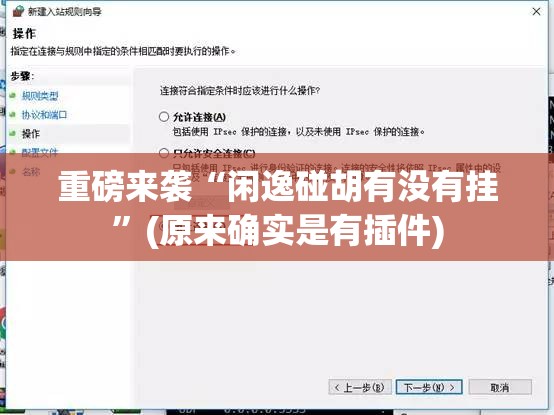 重磅来袭“闲逸碰胡有没有挂”(原来确实是有插件)