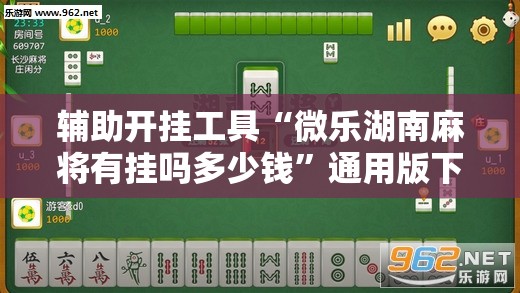辅助开挂工具“微乐湖南麻将有挂吗多少钱”通用版下载教程!