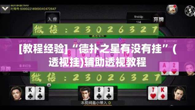 [教程经验]“德扑之星有没有挂”(透视挂)辅助透视教程