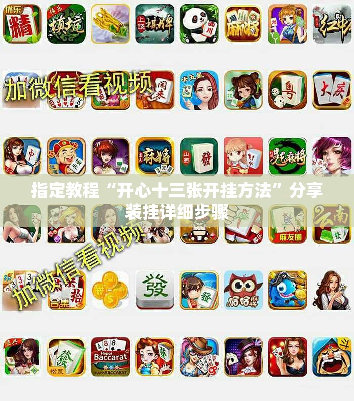 指定教程“开心十三张开挂方法”分享装挂详细步骤