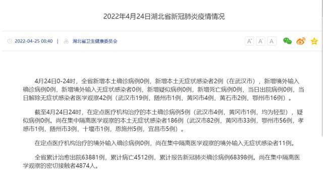 湖北新增4例本土无症状感染者/湖北新增10例本土无症状