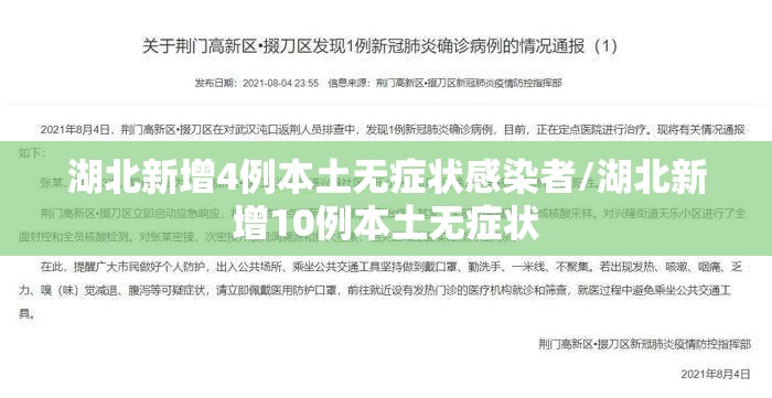 湖北新增4例本土无症状感染者/湖北新增10例本土无症状