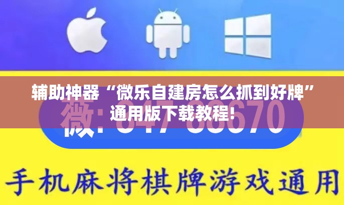 辅助神器“微乐自建房怎么抓到好牌”通用版下载教程!
