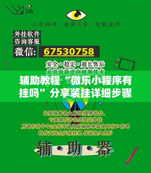 辅助教程“微乐小程序有挂吗”分享装挂详细步骤