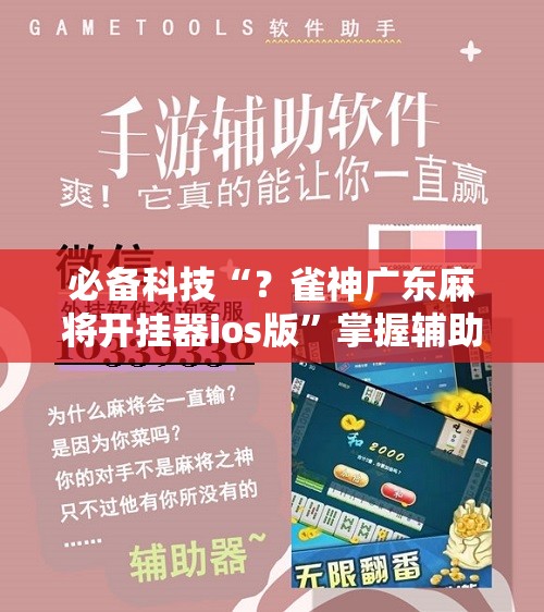 必备科技“？雀神广东麻将开挂器ios版”掌握辅助功能必胜规则