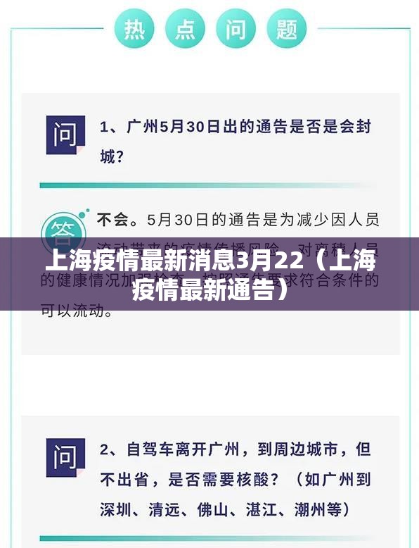 上海疫情最新消息3月22（上海疫情最新通告）