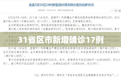 31省区市新增确诊17例