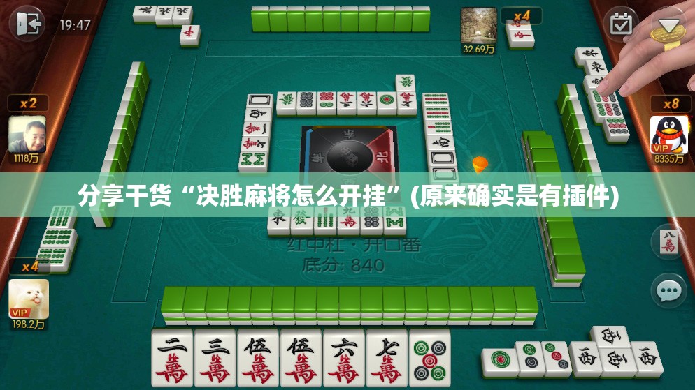 分享干货“决胜麻将怎么开挂”(原来确实是有插件)