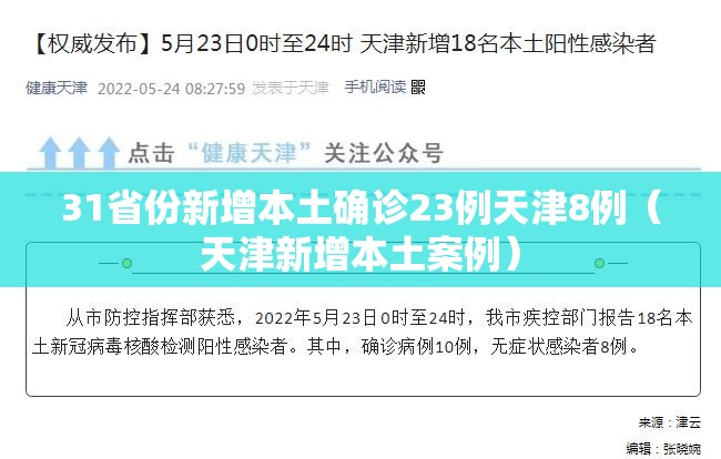 31省份新增本土确诊23例天津8例（天津新增本土案例）