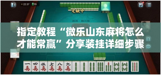 指定教程“微乐山东麻将怎么才能常赢”分享装挂详细步骤