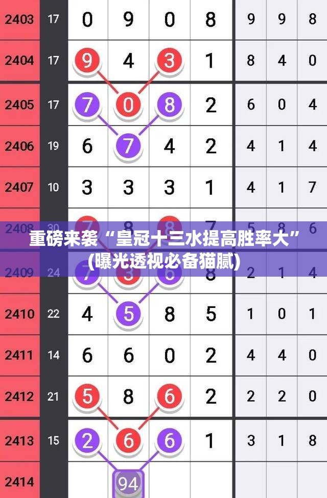 重磅来袭“皇冠十三水提高胜率大”(曝光透视必备猫腻)