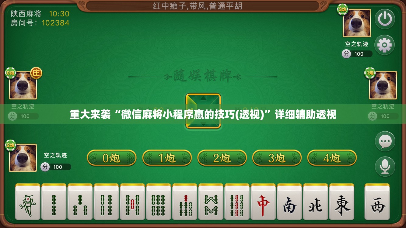 重大来袭“微信麻将小程序赢的技巧(透视)”详细辅助透视