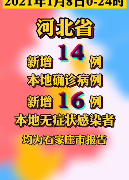 河北新增14例本土确诊病例（河北新增15例本土确诊病）