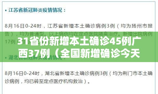 31省份新增本土确诊45例广西37例（全国新增确诊今天广西）