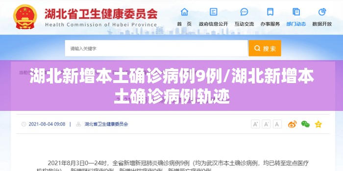 湖北新增本土确诊病例9例/湖北新增本土确诊病例轨迹