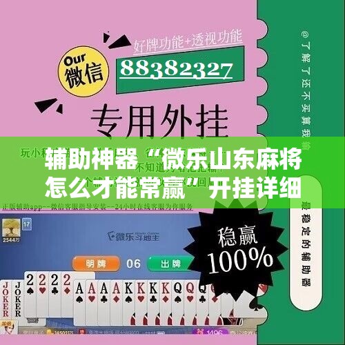 辅助神器“微乐山东麻将怎么才能常赢”开挂详细安装教程