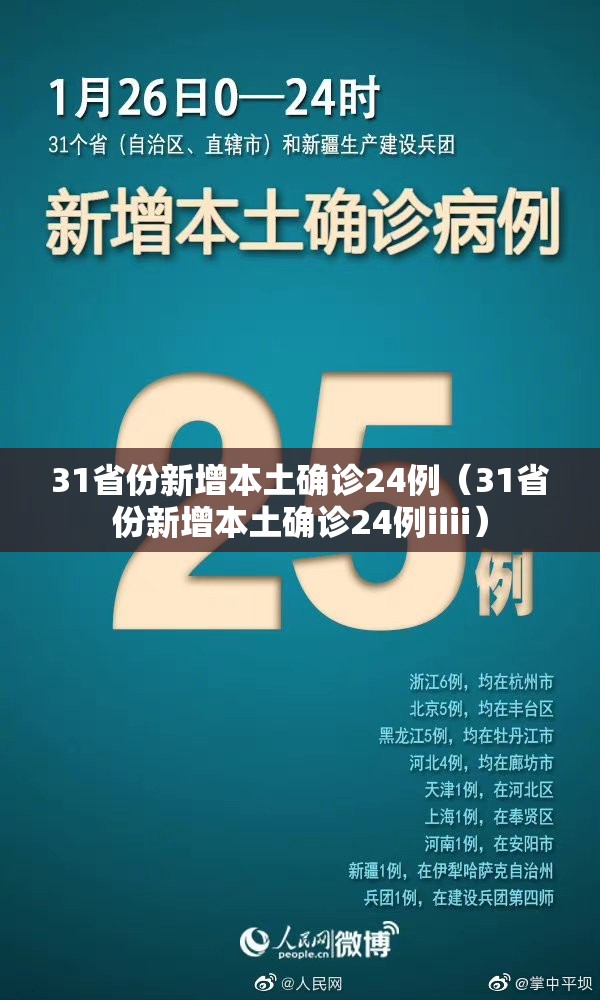 31省份新增本土确诊24例(31省份新增本土确诊24例iiii) 31省份新增本土确诊24例(31省份新增本土确诊24例iiii)