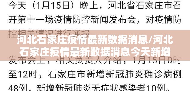 河北石家庄疫情最新数据消息/河北石家庄疫情最新数据消息今天新增