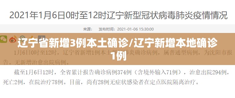 辽宁省新增3例本土确诊/辽宁新增本地确诊1例 辽宁省新增3例本土确诊/辽宁新增本地确诊1例