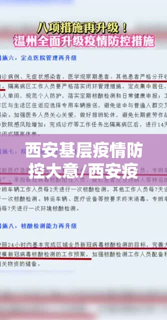 西安基层疫情防控大意/西安疫情防控全面升级