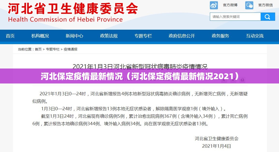 河北保定疫情最新情况(河北保定疫情最新情况2021) 河北保定疫情最新情况(河北保定疫情最新情况2021)