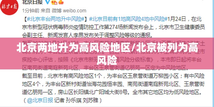 北京两地升为高风险地区/北京被列为高风险