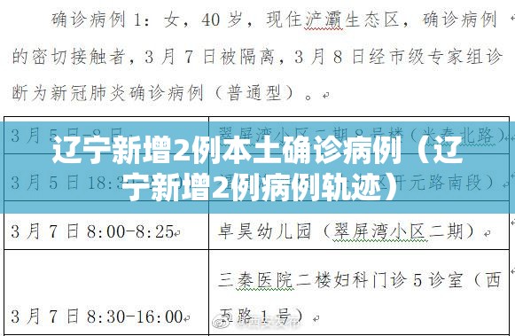 辽宁新增2例本土确诊病例(辽宁新增2例病例轨迹) 辽宁新增2例本土确诊病例(辽宁新增2例病例轨迹)