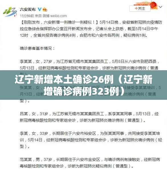 辽宁新增本土确诊26例(辽宁新增确诊病例323例) 辽宁新增本土确诊26例(辽宁新增确诊病例323例)