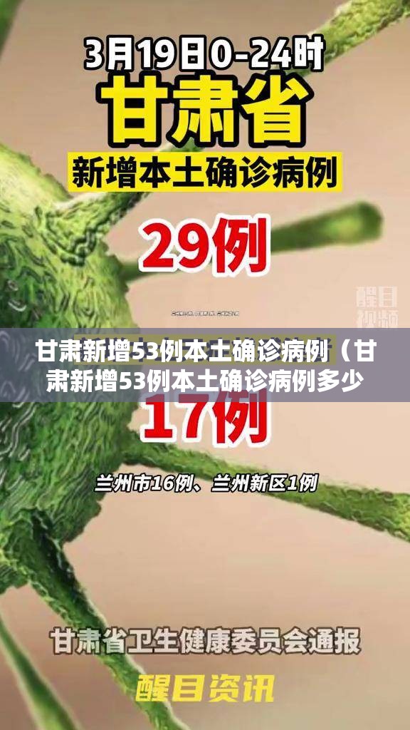 甘肃新增53例本土确诊病例(甘肃新增53例本土确诊病例多少) 甘肃新增53例本土确诊病例(甘肃新增53例本土确诊病例多少)