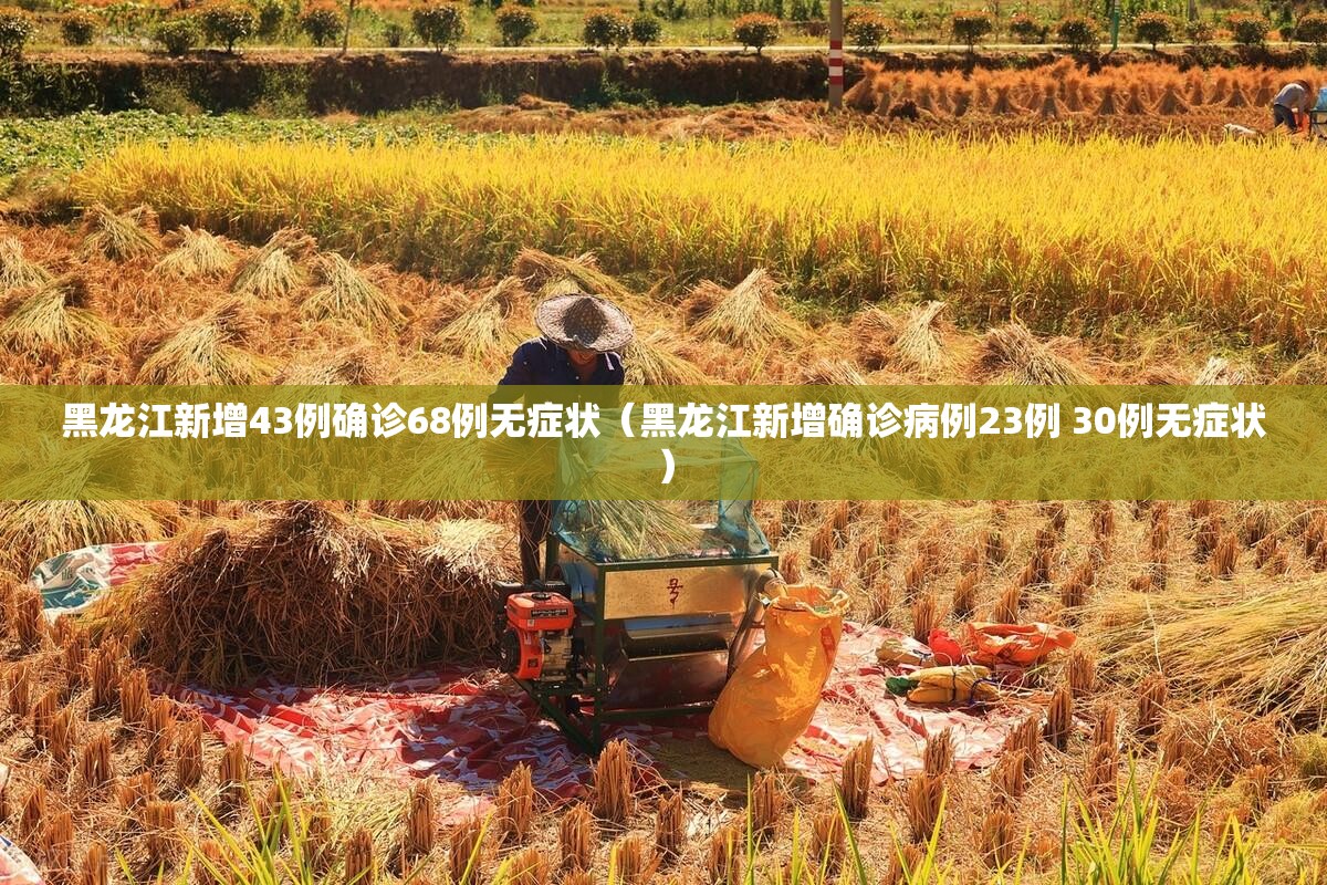黑龙江新增43例确诊68例无症状（黑龙江新增确诊病例23例 30例无症状）