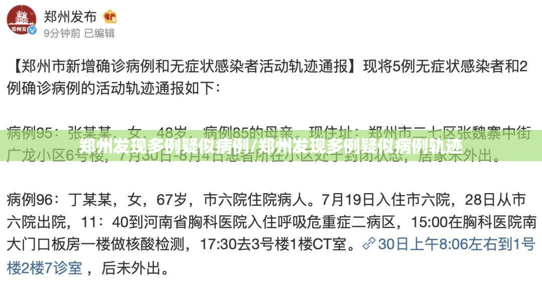 郑州发现多例疑似病例/郑州发现多例疑似病例轨迹 郑州发现多例疑似病例/郑州发现多例疑似病例轨迹