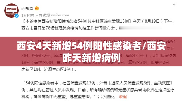 西安4天新增54例阳性感染者/西安昨天新增病例 西安4天新增54例阳性感染者/西安昨天新增病例