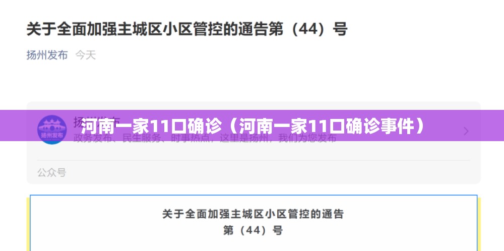 河南一家11口确诊（河南一家11口确诊事件）