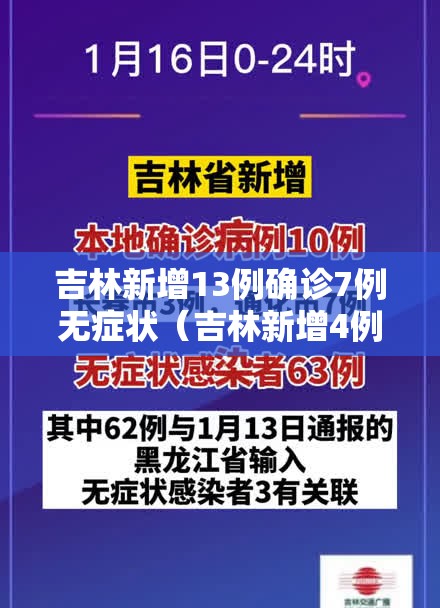 吉林新增13例确诊7例无症状（吉林新增4例无症状轨迹）