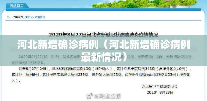 河北新增确诊病例（河北新增确诊病例最新情况）