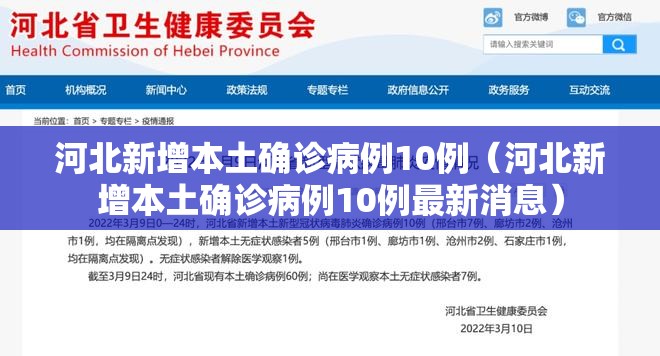 河北新增本土确诊病例10例（河北新增本土确诊病例10例最新消息）