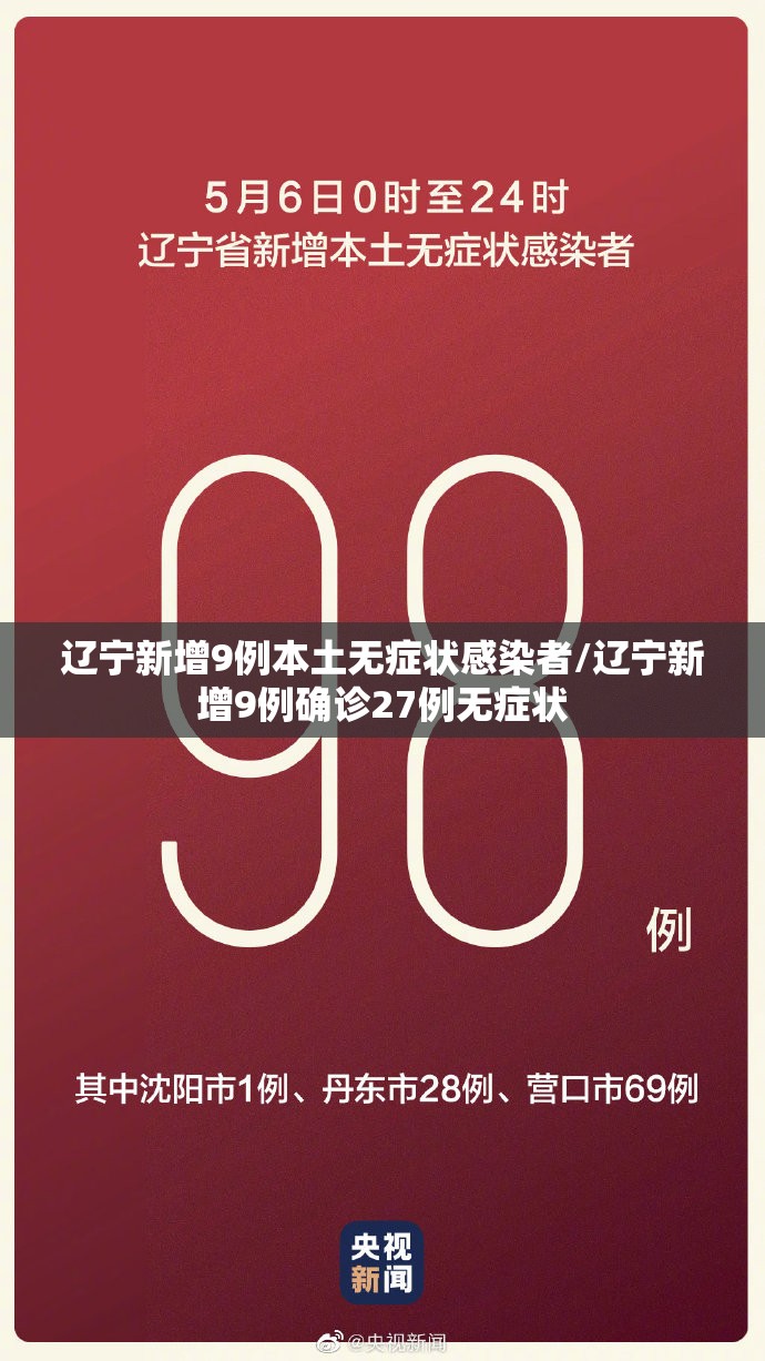 辽宁新增9例本土无症状感染者/辽宁新增9例确诊27例无症状