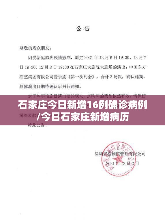石家庄今日新增16例确诊病例/今日石家庄新增病历