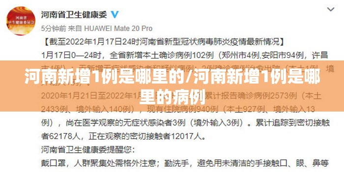 河南新增1例是哪里的/河南新增1例是哪里的病例