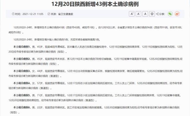 陕西新增10例本土确诊病例（陕西新增10例本土确诊病例详情）