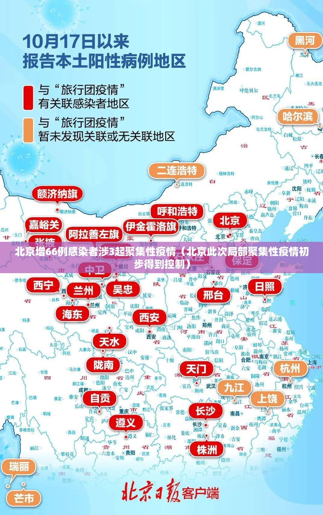 北京增66例感染者涉3起聚集性疫情(北京此次局部聚集性疫情初步得到控制) 北京增66例感染者涉3起聚集性疫情(北京此次局部聚集性疫情初步得到控制)
